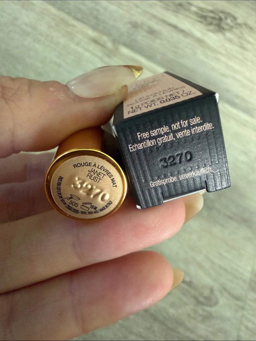 Gucci Matte Lipstick Janet Rust 505 - Deep Warm Red mini